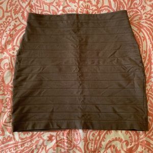 Express Brown Pencil Skirt